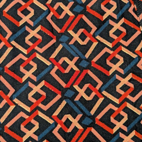 LuLaRoe TC Multicolored Geometric Print Leggings - Picture 3 of 4